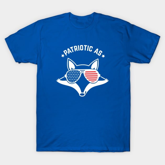 Patriotic As Fox T-Shirt by HungryDinoDesign
